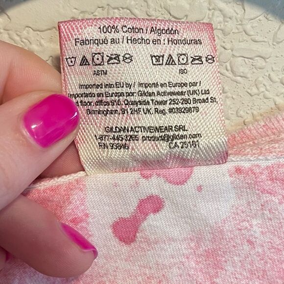 Comfort Colors- 100% Cotton Pink Mother Hood Graphic Grunge Tie Dye T-shirt, 2XL - Picture 9 of 10